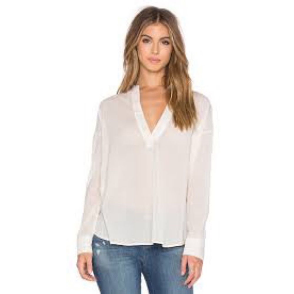 James Perse ecru blouse